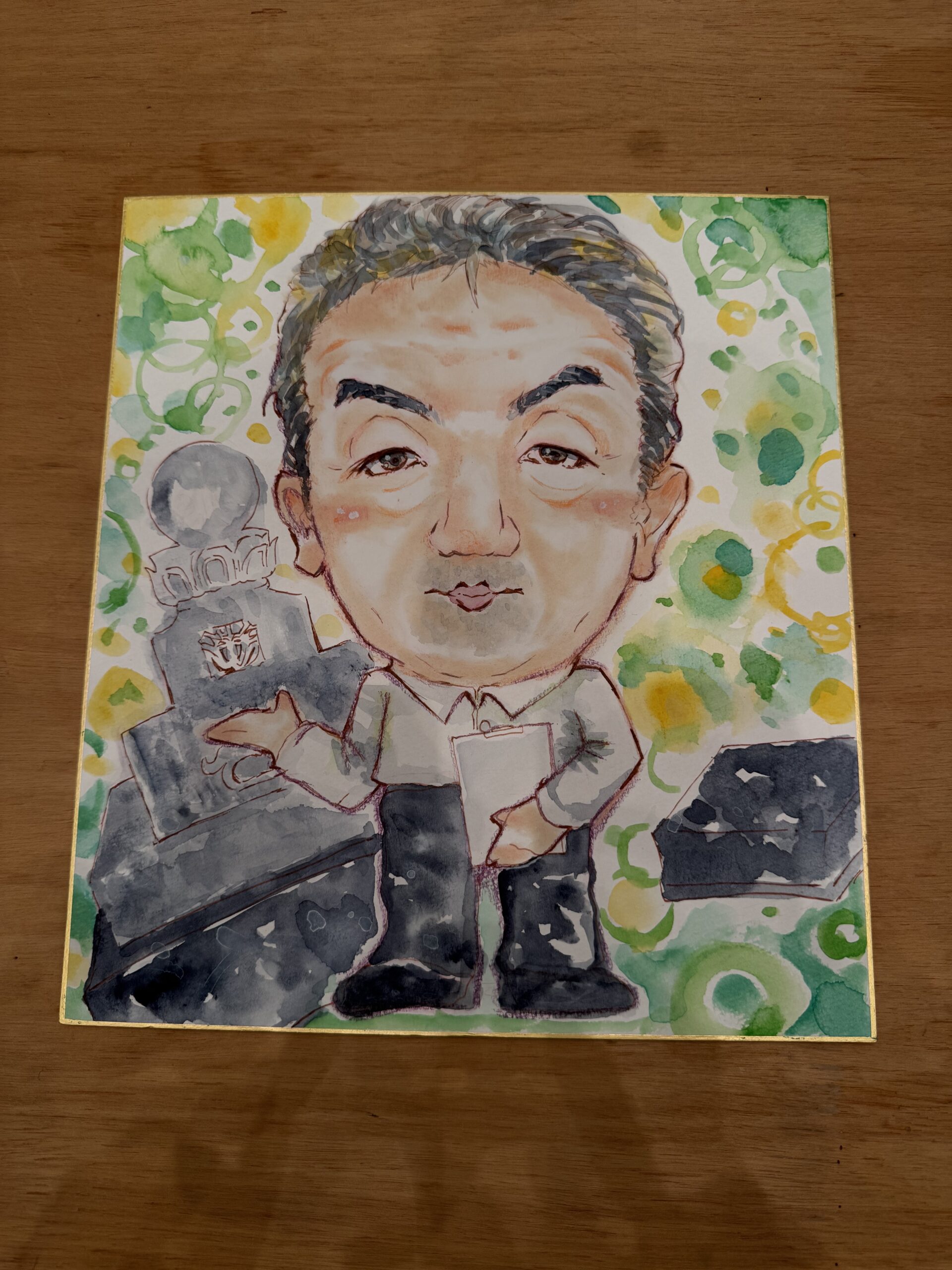 樹木葬とお墓じまい専門店の代表者似顔絵イラスト